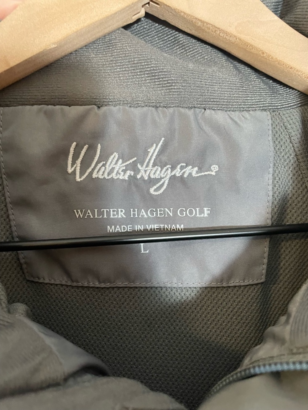 Walter Hagen Gray Golf Windbreaker 1/2 Zip Pullover Jacket Mens Size Large - Picture 2 of 16
